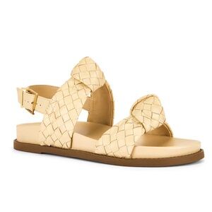 Schutz Kareena Knot Woven Sporty Sandal Natural NWT Size 9